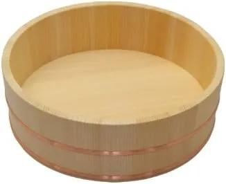기소 사와라 스시 오케 9치 2합용 27cm (시미즈목재, 일본산)